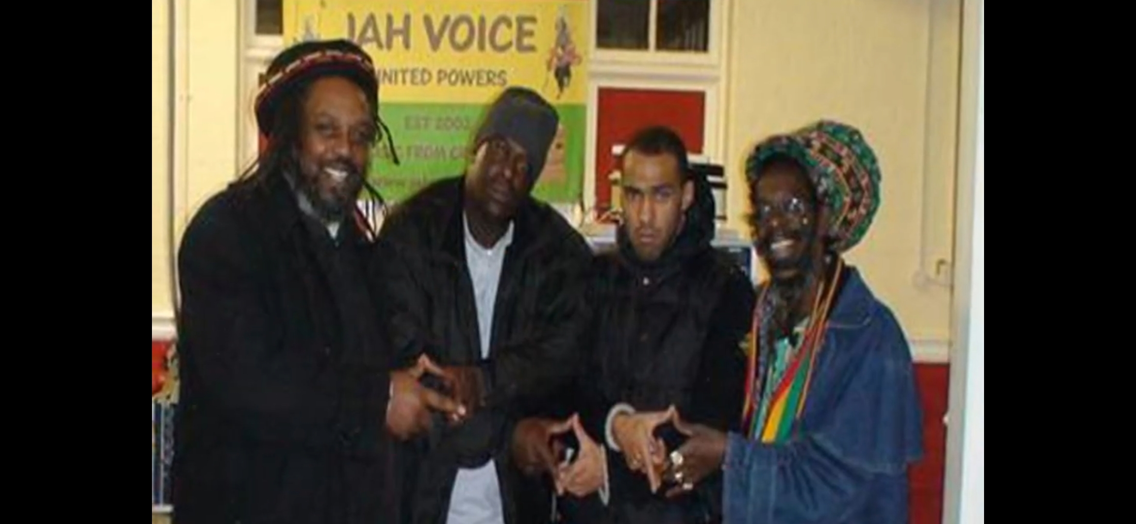 Jah Voice Sound System, from left to right, Wooligan, Jonno, Gavin and Ras Tred